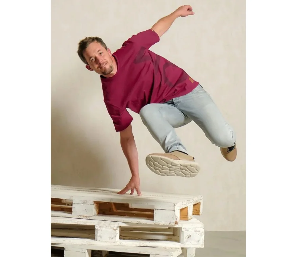 Spirit of OM - T-Shirt men OM - bordeaux