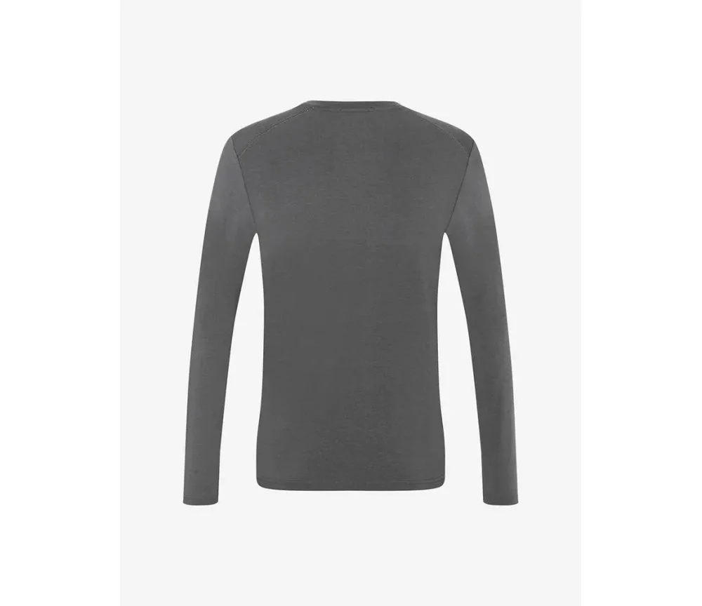 Spirit of OM - Longsleeve Bambus - turmalingrau