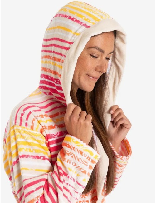 Spirit of OM - Bademantel - gelb-orange-pink