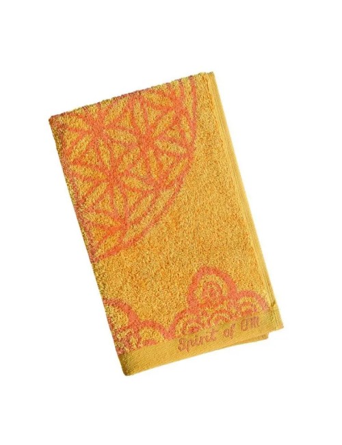 Spirit of OM - Frotteetücher Happy Flower of Life - sonnengruß/koralle