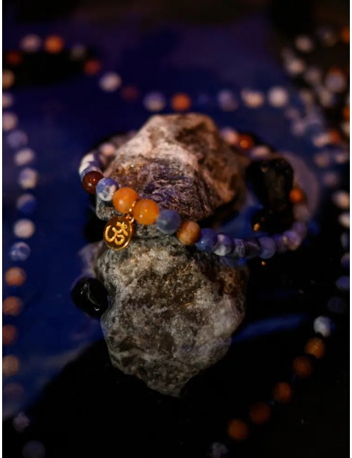 Spirit of OM - Kette - Mala Sodalith