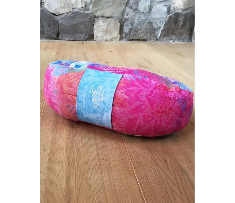 Spirit of OM - Meditationskissen Halbmond - pink/bunt