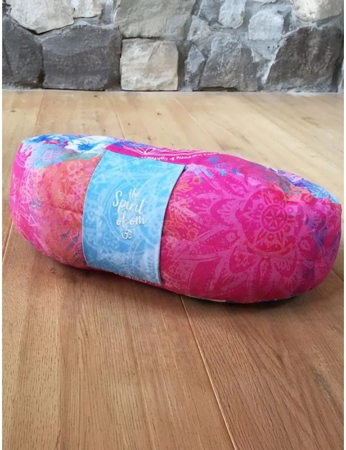 Spirit of OM - Meditationskissen Halbmond - pink/bunt