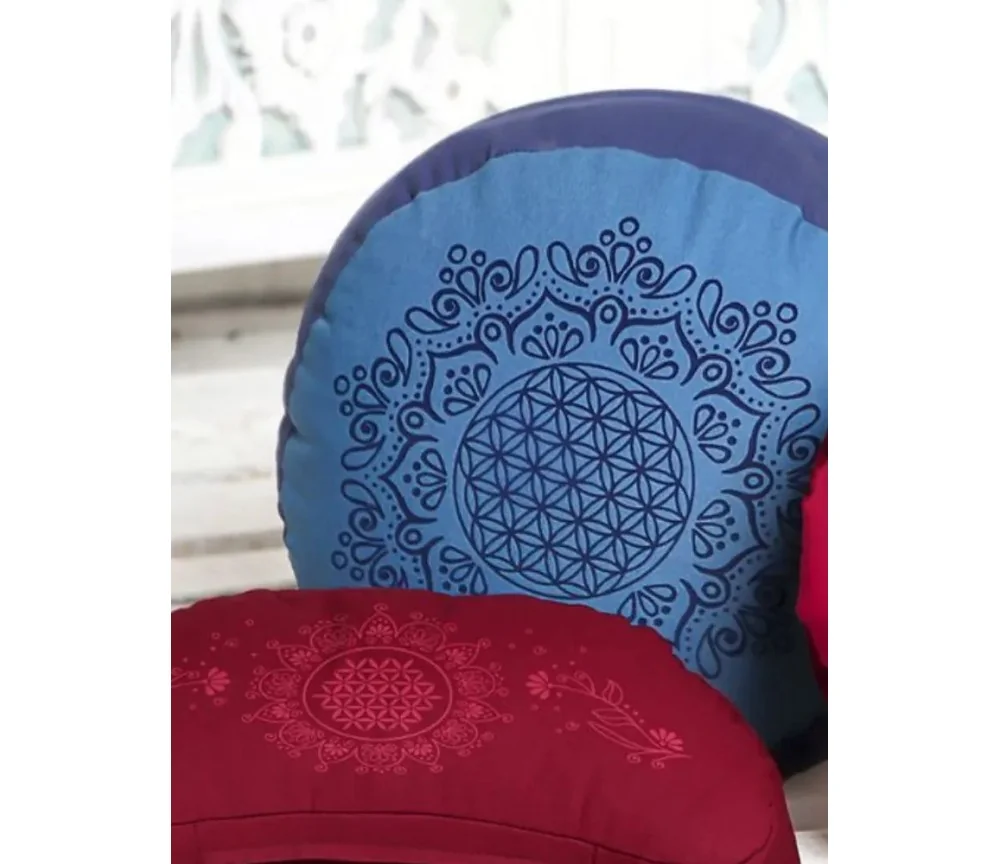 Spirit of OM - Meditationskissen - azur / ozeanblau