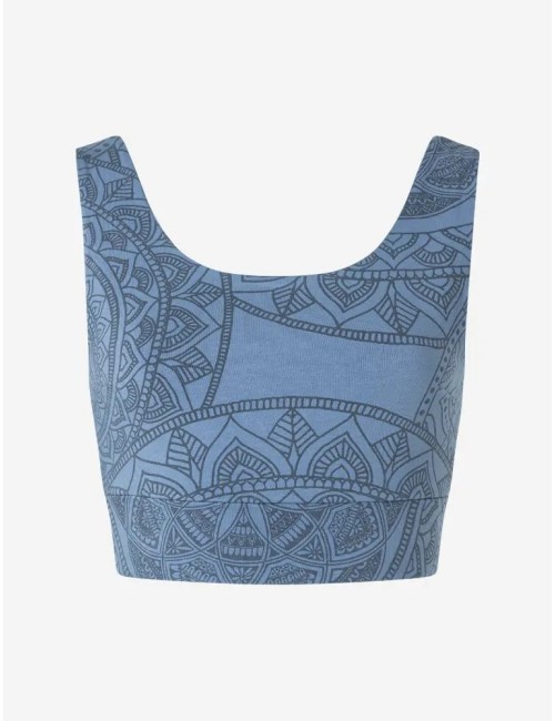 Spirit of OM - Yoga Bra Hatha Guna - enzianblau