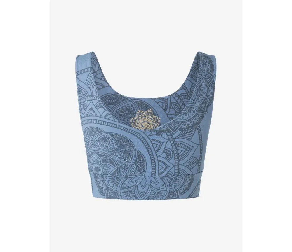 Spirit of OM - Yoga Bra Hatha Guna - enzianblau