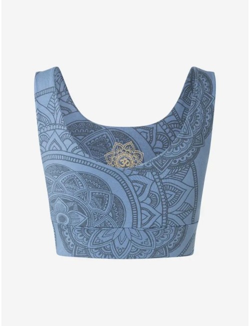 Spirit of OM - Yoga Bra Hatha Guna - enzianblau