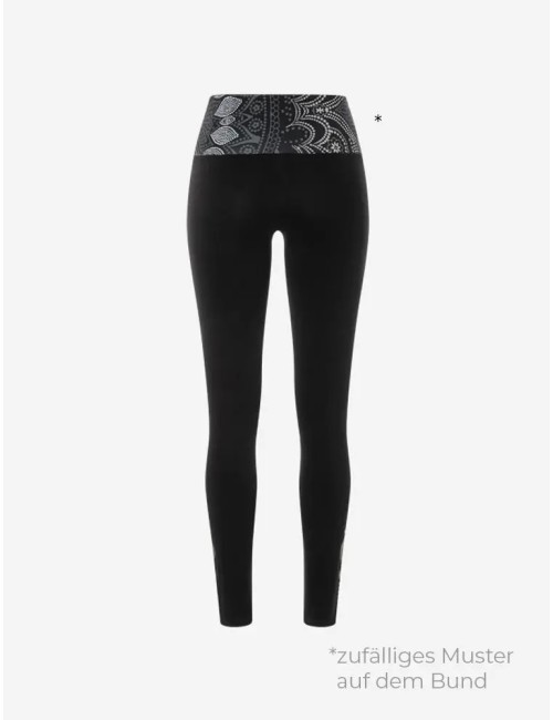 Spirit of OM - Yoga Leggings Madhya Maui - schwarz-natur