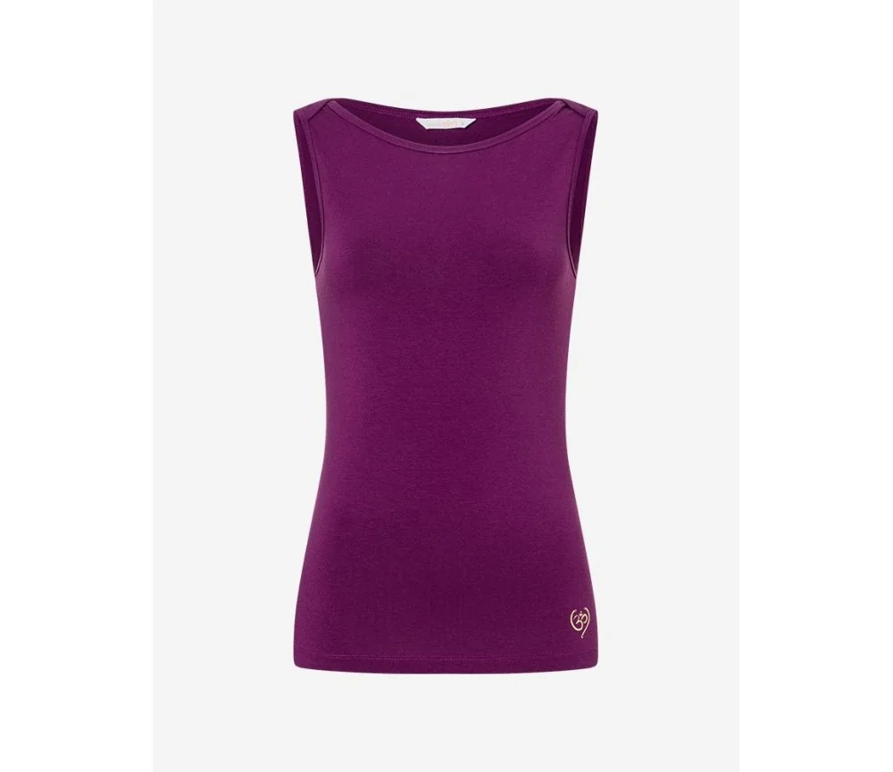 Spirit of OM - Tanktop Bambus high-neck - viola