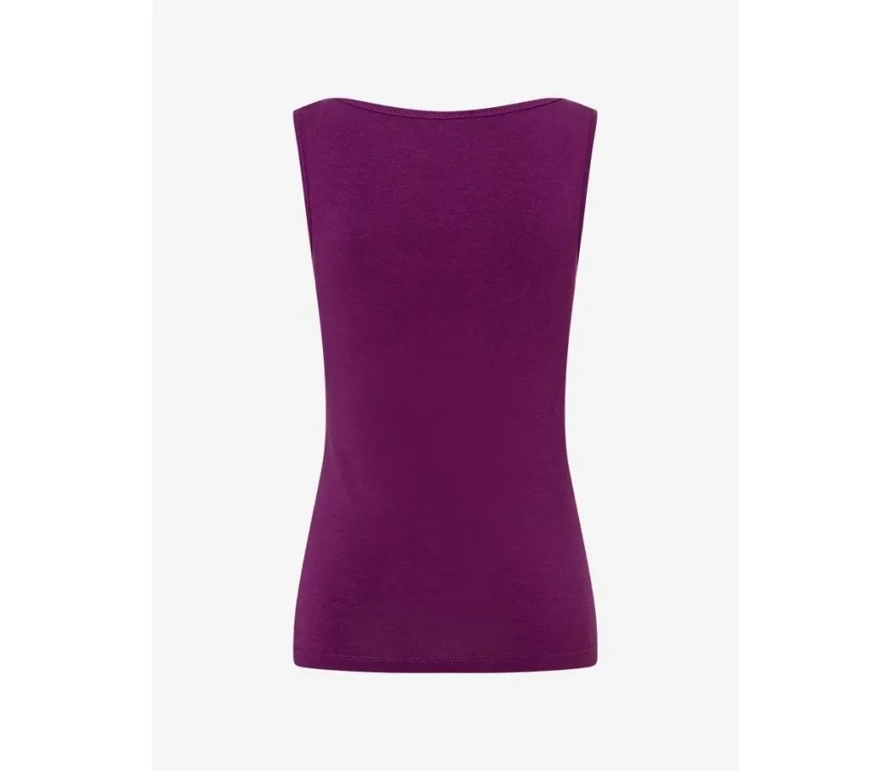 Spirit of OM - Tanktop Bambus high-neck - viola