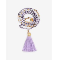 Spirit of OM - Kette - Mala Hridaya Amethyst