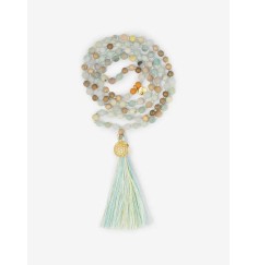 Spirit of OM - Kette - Mala Hridaya Amazonit