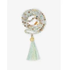 Spirit of OM - Kette - Mala Hridaya Amazonit