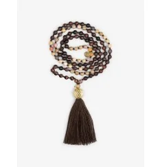Spirit of OM - Kette - Mala Hridaya Tigerauge