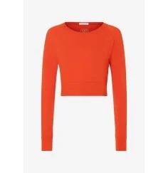 Spirit of OM - Crop Shirt langarm Jathara - harissa