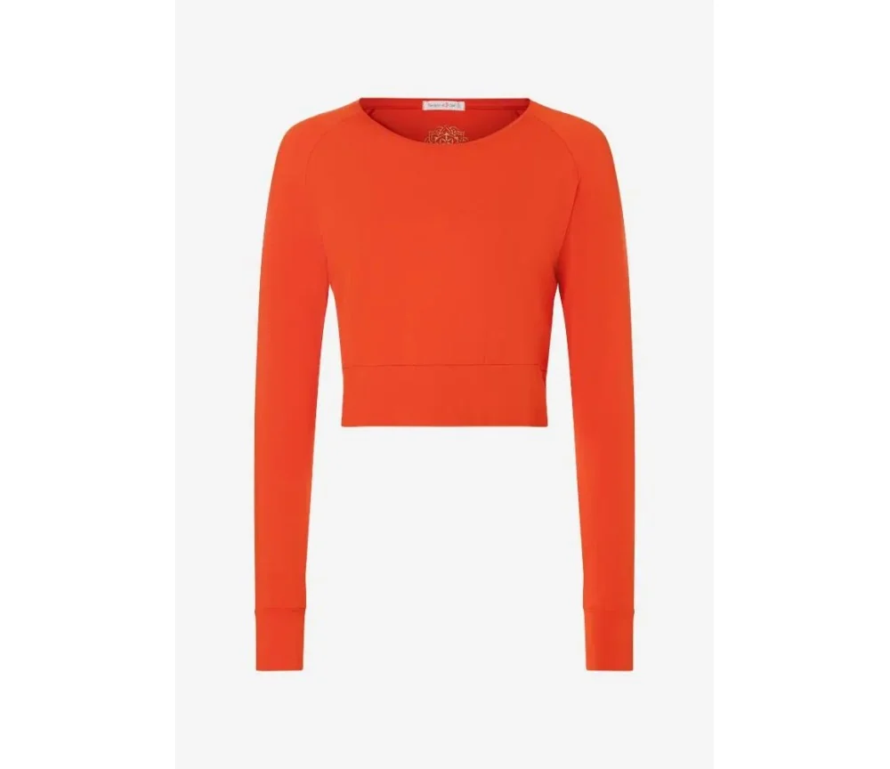 Spirit of OM - Crop Shirt langarm Jathara - harissa