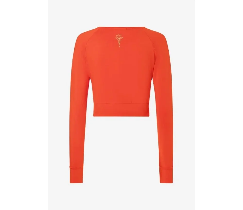 Spirit of OM - Crop Shirt langarm Jathara - harissa