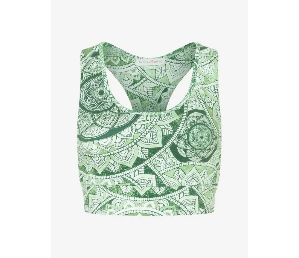 Spirit of OM - Yoga Bra Flow Bala - smaragd