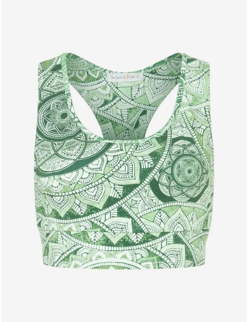 Spirit of OM - Yoga Bra Flow Bala - smaragd