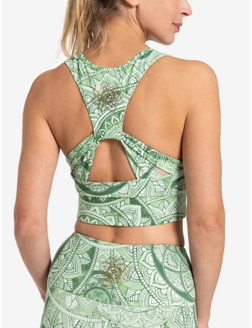 Spirit of OM - Yoga Bra Flow Bala - smaragd