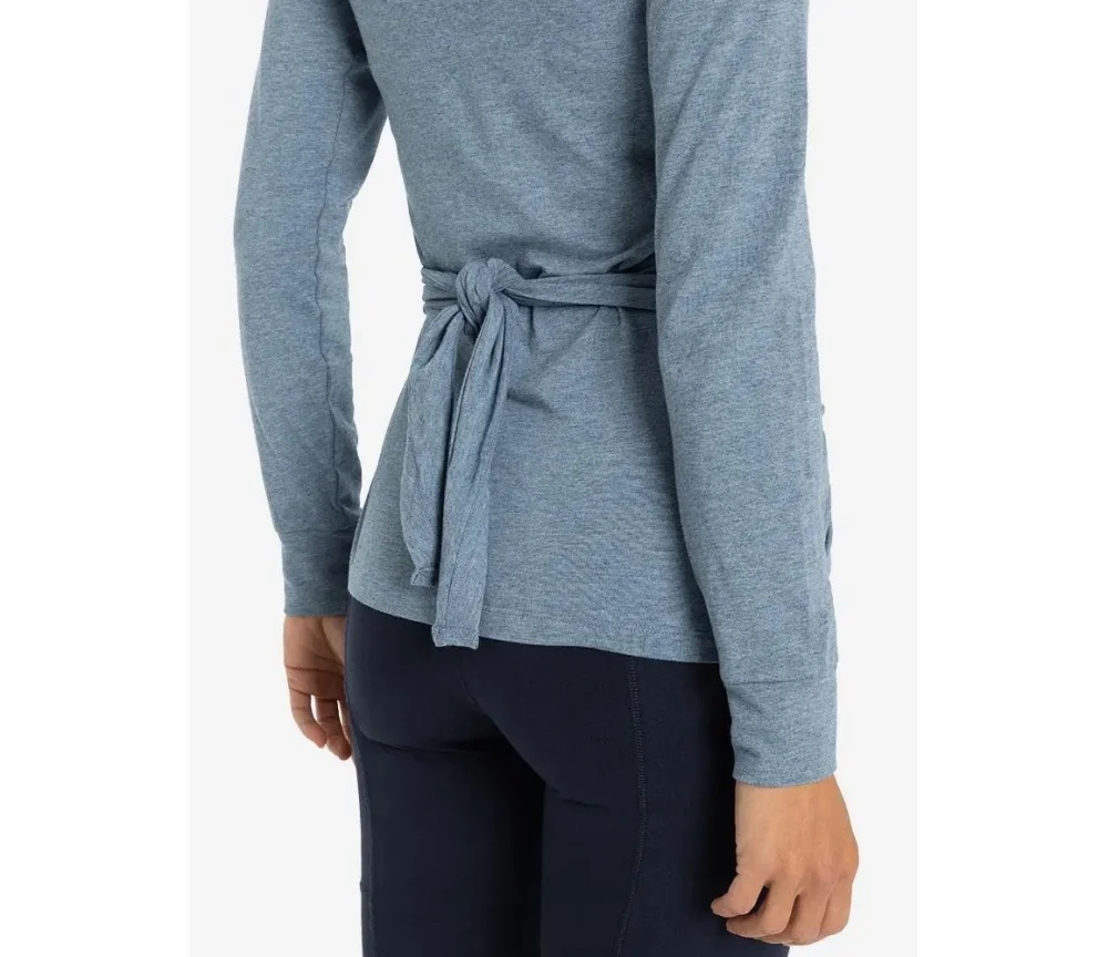 Spirit of OM - Wickeltop Abala - blau-melange