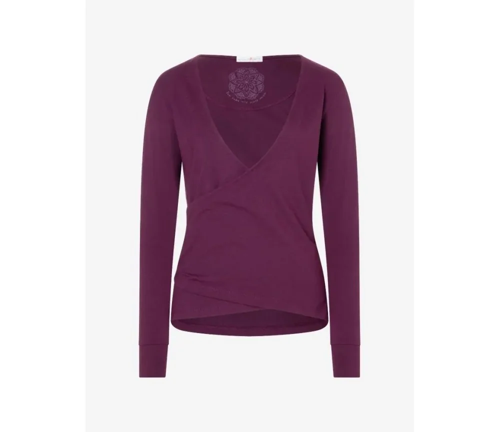 Spirit of OM - Wickeltop Abala Baumwolle - viola