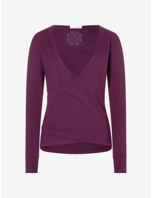 Spirit of OM - Wickeltop Abala Baumwolle - viola