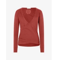 Spirit of OM - Wickeltop Abala Baumwolle - erdrot