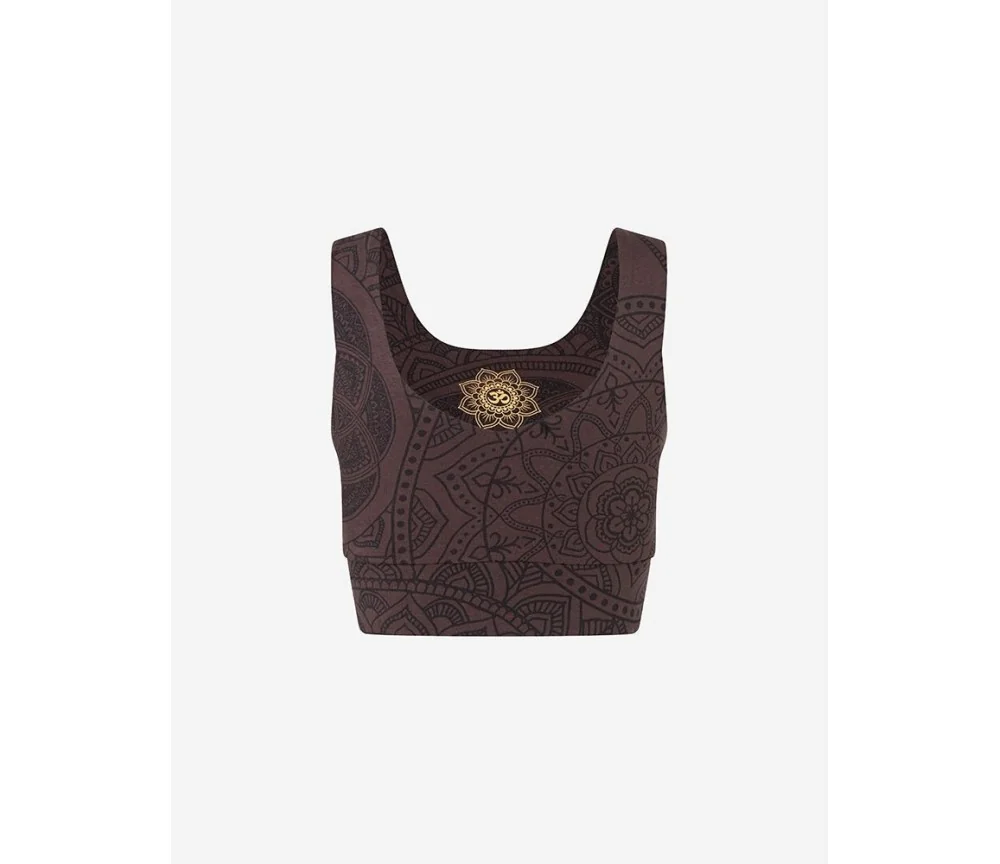 Spirit of OM - Yoga Bra Hatha Guna - braun