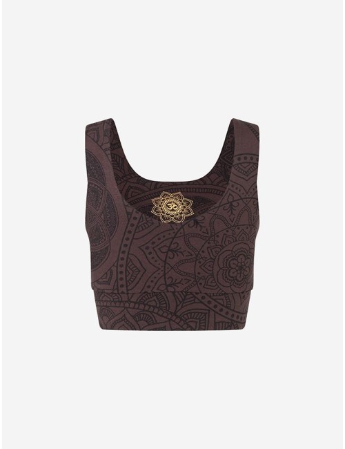 Spirit of OM - Yoga Bra Hatha Guna - braun