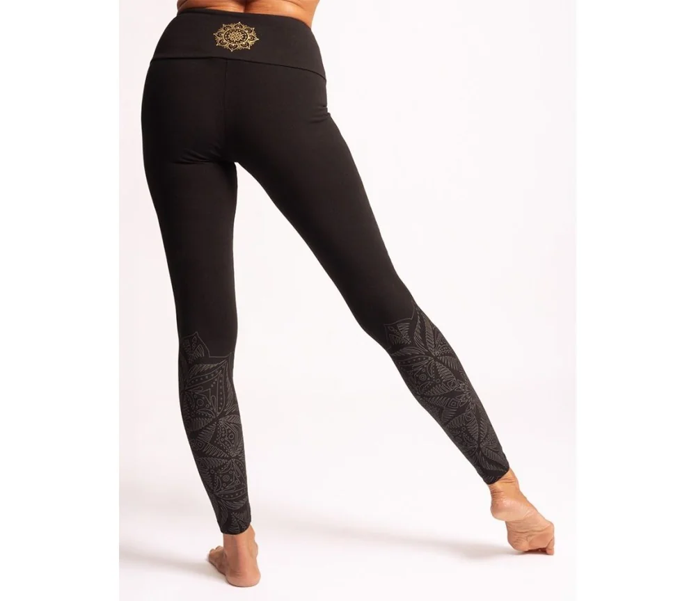 Spirit of OM - Yoga Leggings indu - schwarz