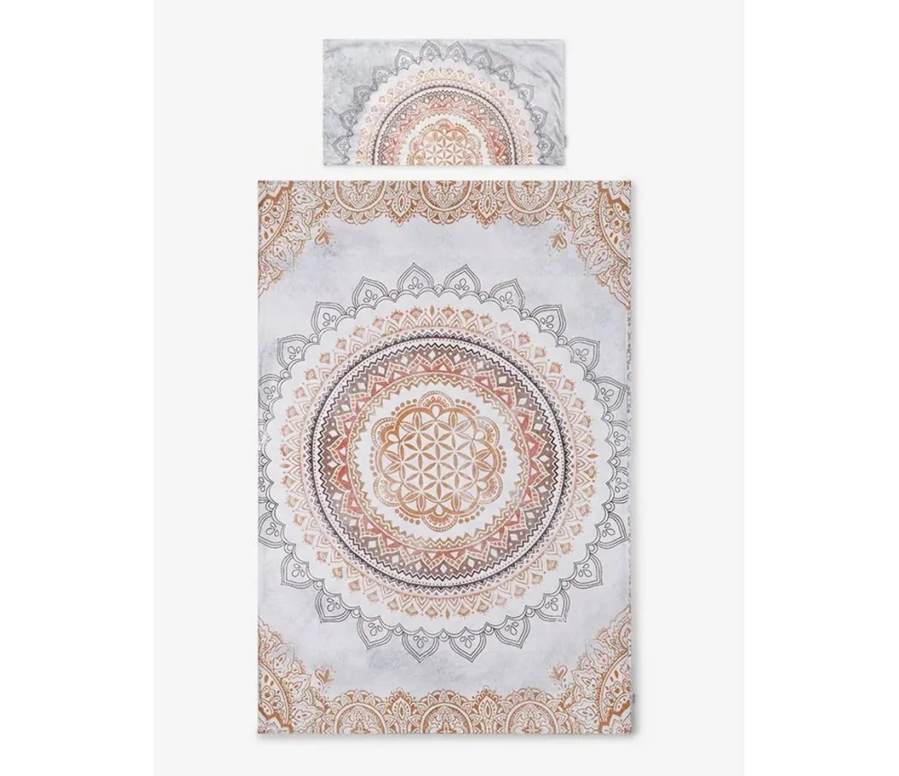 Spirit of OM - Bio-Bettwäsche Soulshine - white/indian-beach