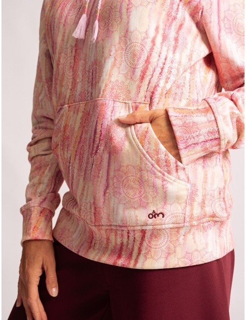 Spirit of OM - Hoodie Sarva Patala - perlrosa