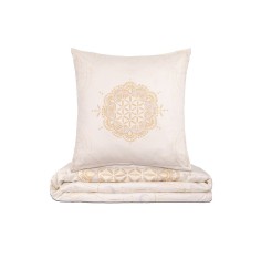 Spirit of OM - Biber-Bettwäsche Light Dream - creme
