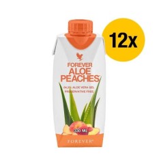 Forever - Forever Aloe Peaches™ - Aloe Vera vereint mit dem süßen Geschmack von Pfirsichen - 12 x 0,33 Liter