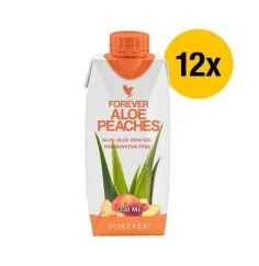 Forever - Forever Aloe Peaches™ - Aloe Vera vereint mit dem süßen Geschmack von Pfirsichen - 12 x 0,33 Liter