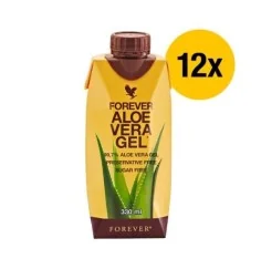 Forever - 330ml Forever Aloe Vera Gel™ - Enthält 99,7 % reines Aloe-Vera-Gel - 12 x 0,33 Liter