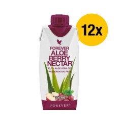 Forever - 330ml Forever Aloe Berry Nectar™ - 90,7 % Aloe-Vera-Gel - 12 x 0,33 Liter