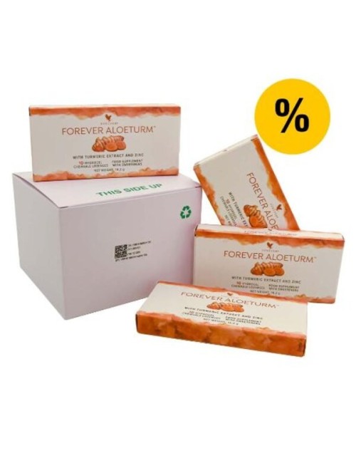 Forever - 10 x Forever AloeTurm™ - Revolutionärer Boost mit Zink, Kurkuma und Aloe Vera - 10 x 10 Lutschpastillen