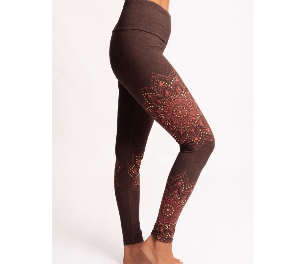 Spirit of OM - Yoga Leggings Chaya - tiefrot