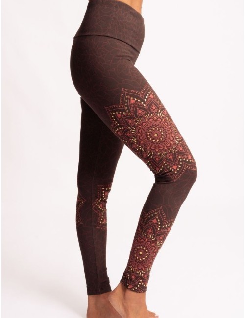 Spirit of OM - Yoga Leggings Chaya - tiefrot