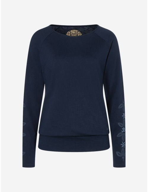 Spirit of OM - Longsleeve Shirt Priya - indiblau