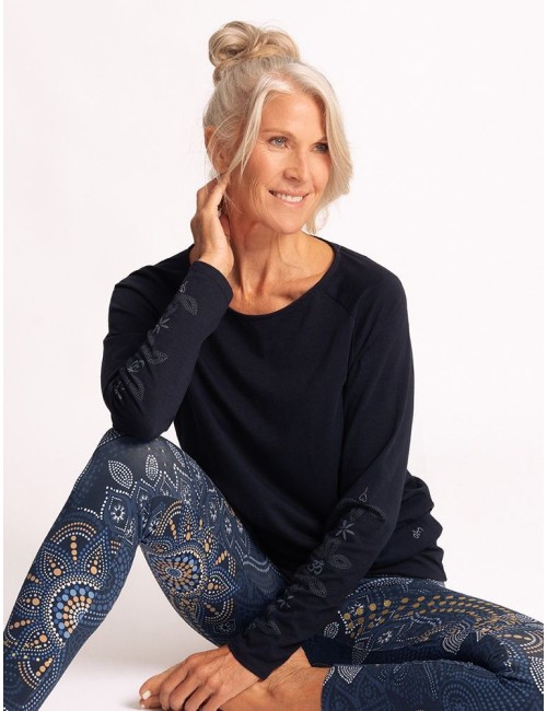 Spirit of OM - Longsleeve Shirt Priya - indiblau