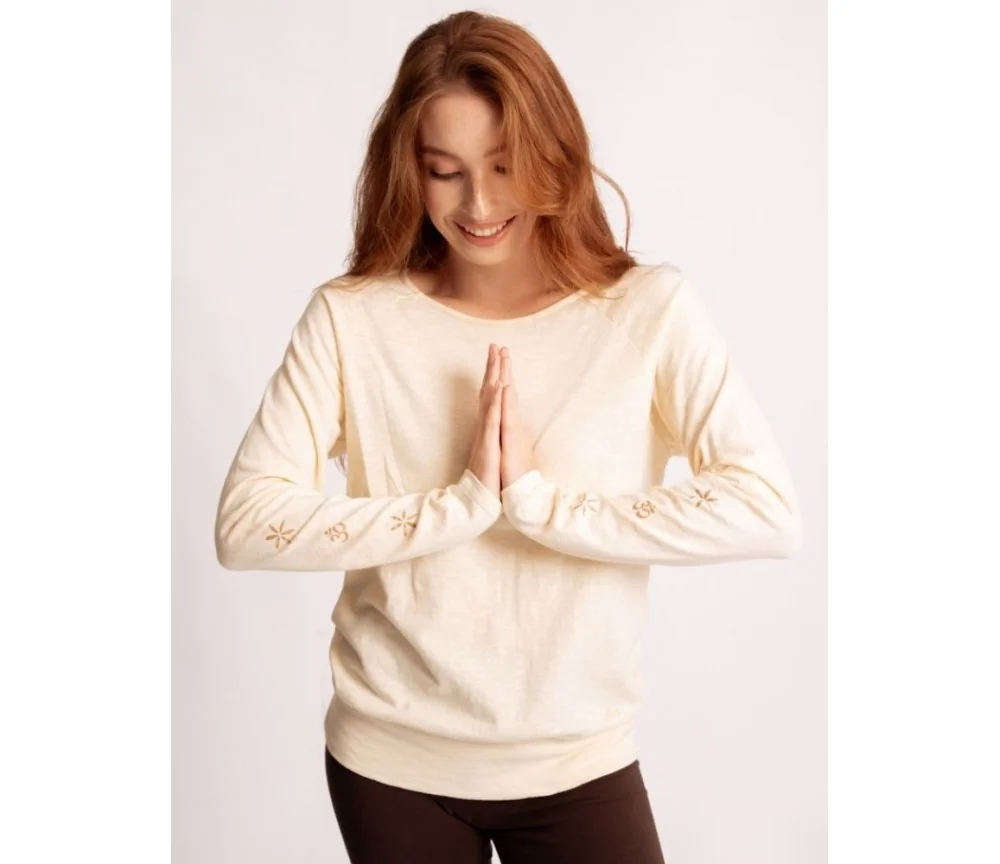 Spirit of OM - Longsleeve Shirt Priya - creme