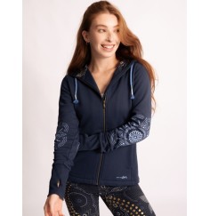 Spirit of OM - Sweatjacke Maui Nava - tiefblau