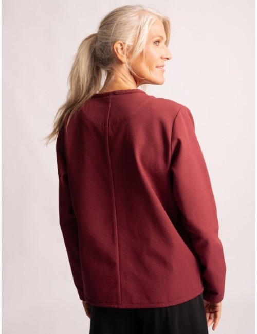 Spirit of OM - Canvasjacke Navun - tiefrot