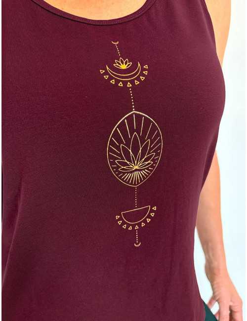 Spirit of OM - Tanktop Vahita - tiefrot
