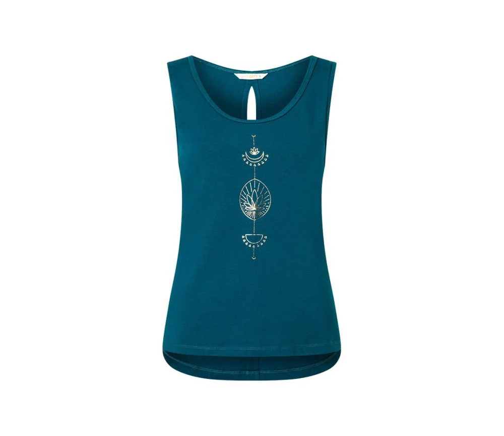 Spirit of OM - Tanktop Vahita - nachtpetrol