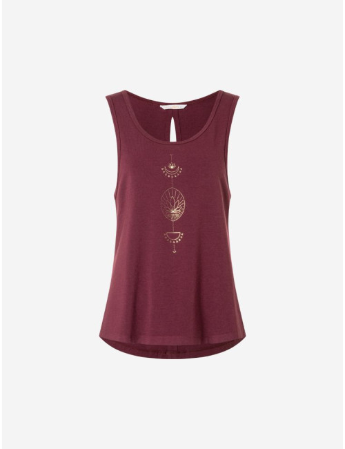 Spirit of OM - Tanktop Vahita - tiefrot