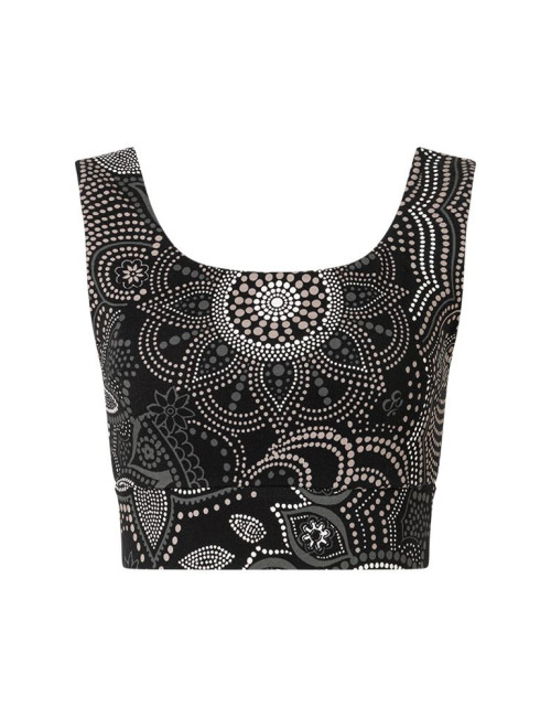 Spirit of OM - Yoga Bra Hatha Maui - schwarz-natur